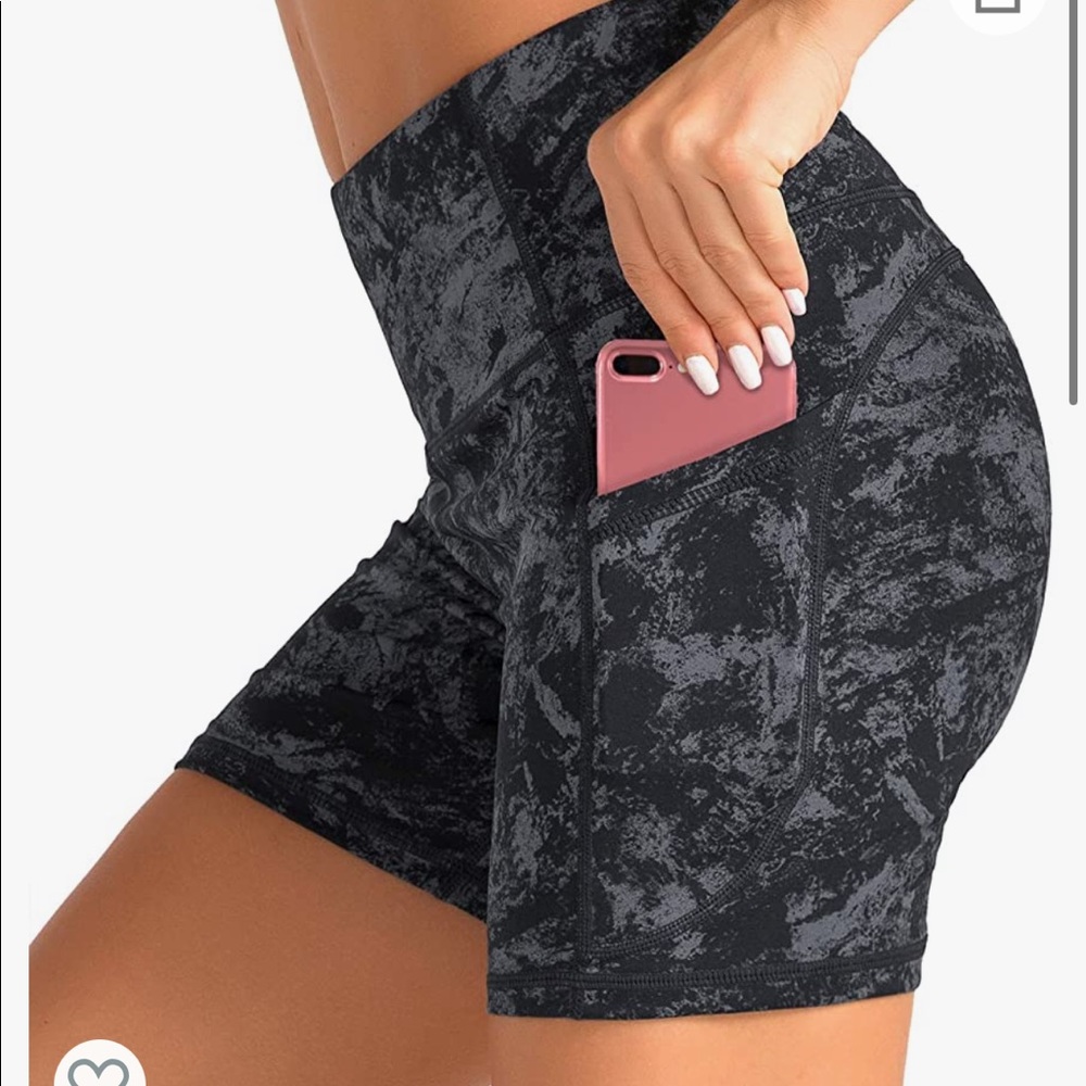High waisted yoga shorts